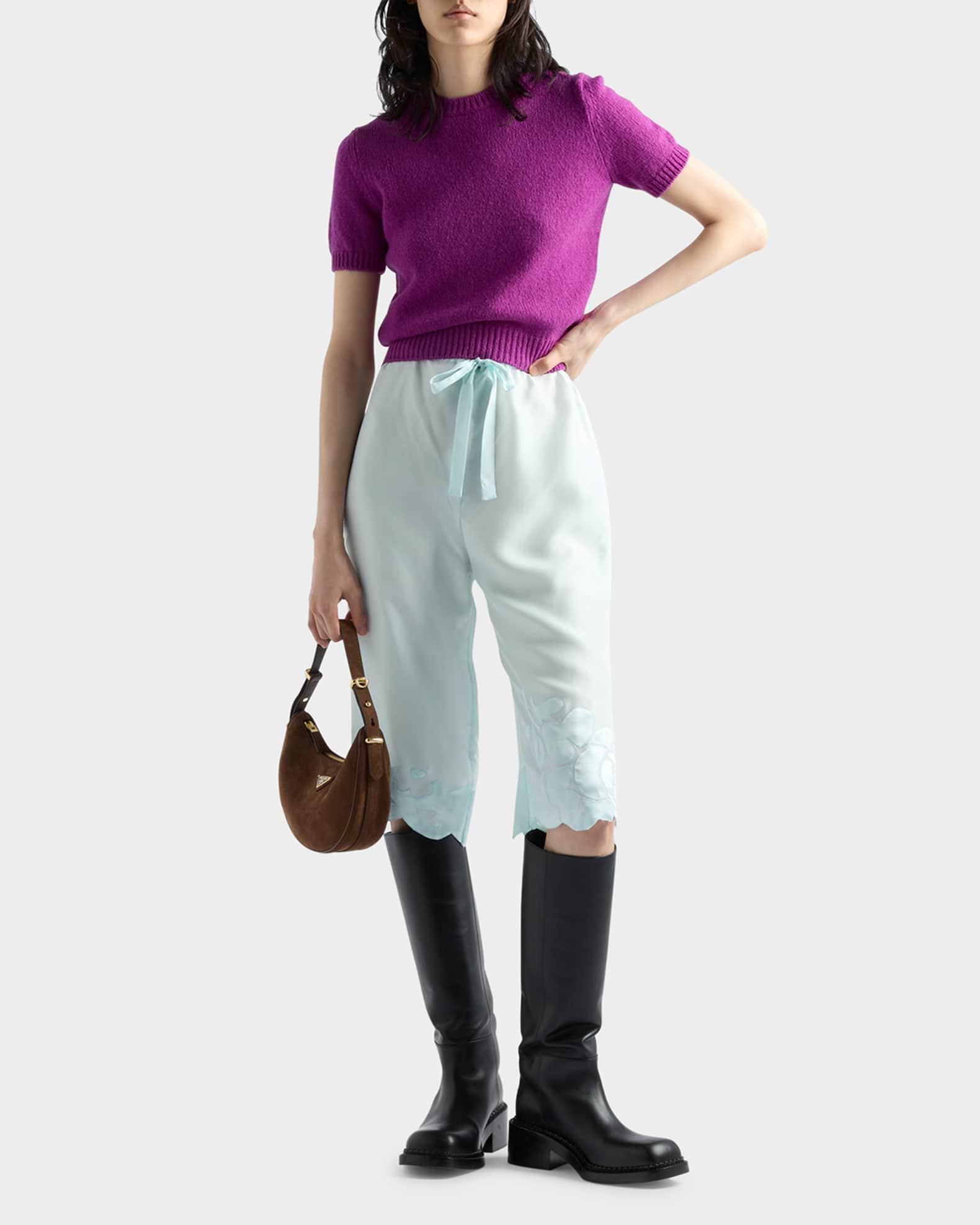 Arque Crescent Suede Shoulder Bag Product Image