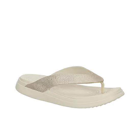 Crocs Getaway Women's Glitter Sandals, Size: 7, Stucco Product Image
