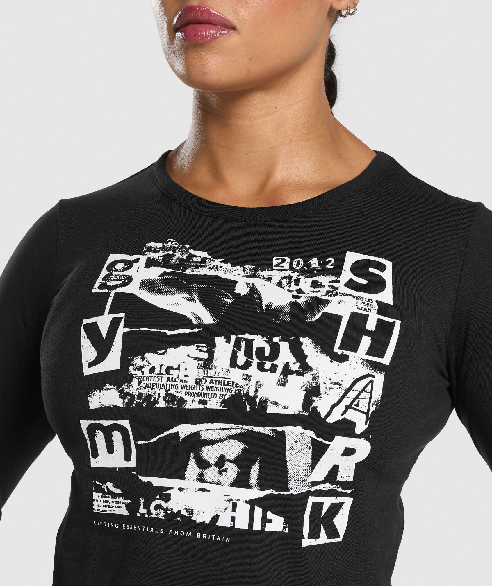 Punk Graphic Long Sleeve Midi Top Product Image