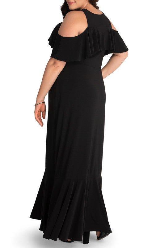 Piper Cold Shoulder Maxi Dress - Plus Product Image
