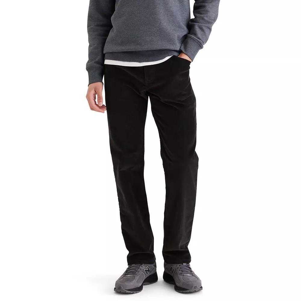 Men's Dockers® All Seasons Tech Corduroy Jean Cut Straight Fit Pants, Size: 33X32, Beautiful Black Product Image