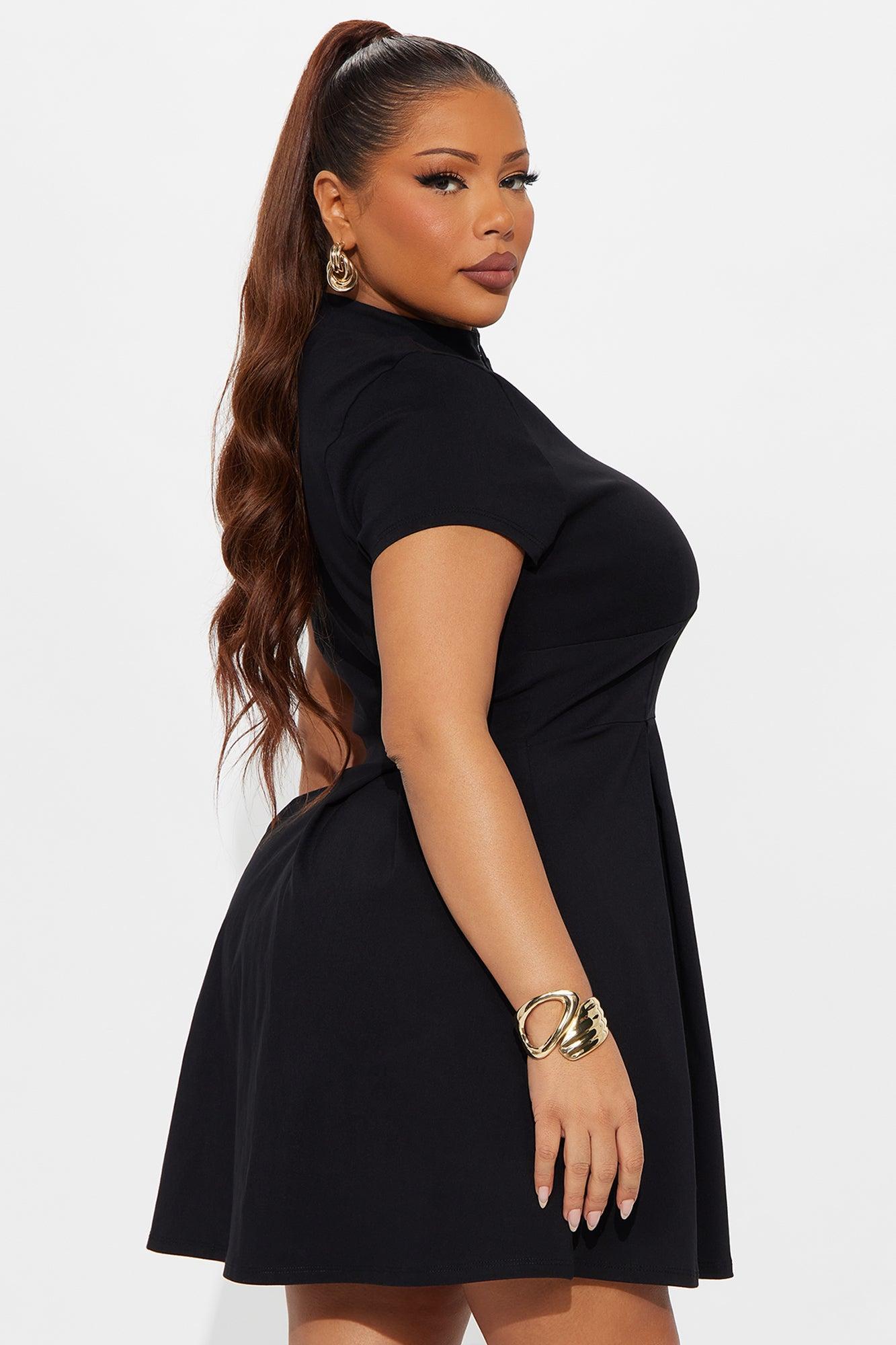 Too Busy To Care Mini Dress - Black Female Product Image