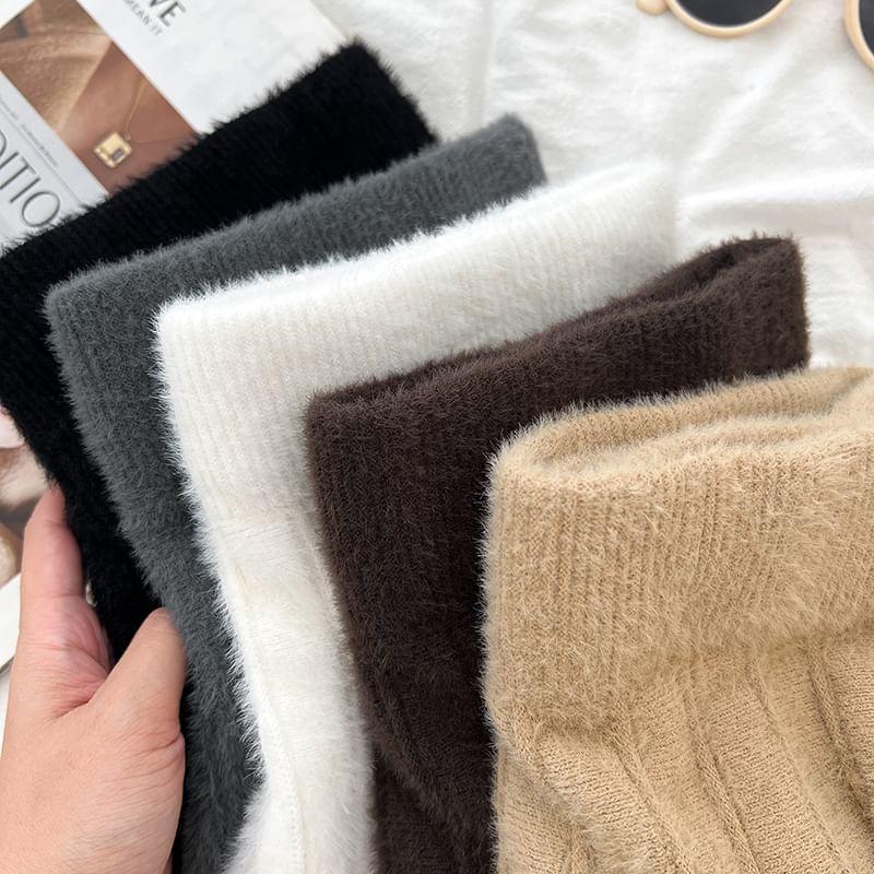 High Rise Knit Mini A-Line Skirt Product Image