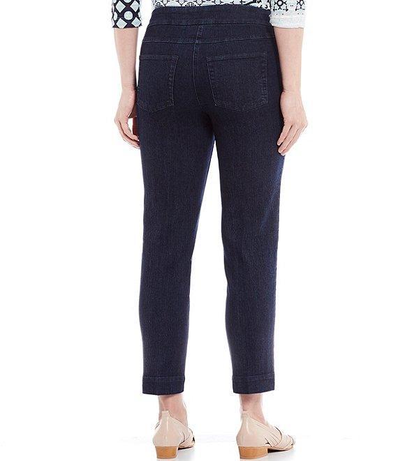 Slimsation® by Multiples Petite Size Stretch Twill Pull-On Ankle Pants Product Image