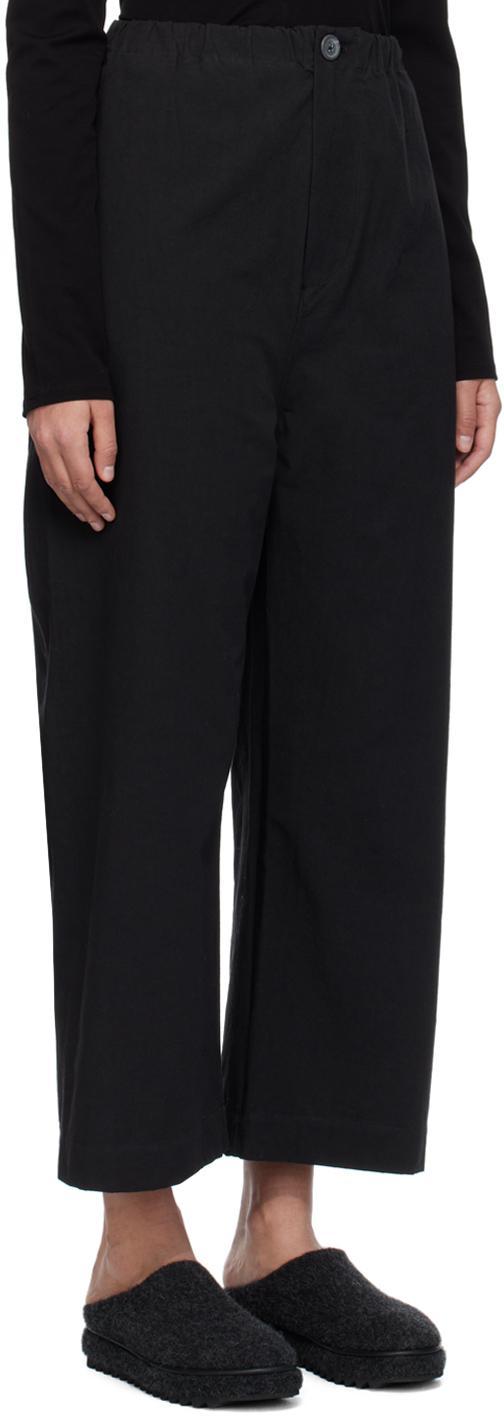 LAUREN MANOOGIAN Black Gallery Trousers In B01 Black Product Image