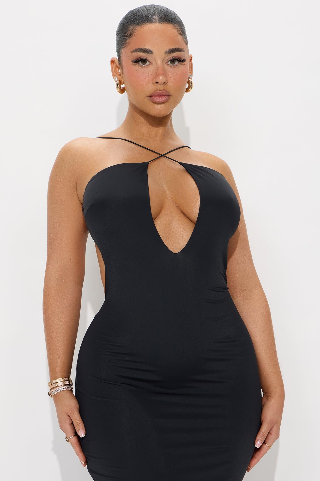 Katrina Cut Out Maxi Dress - Black Product Image
