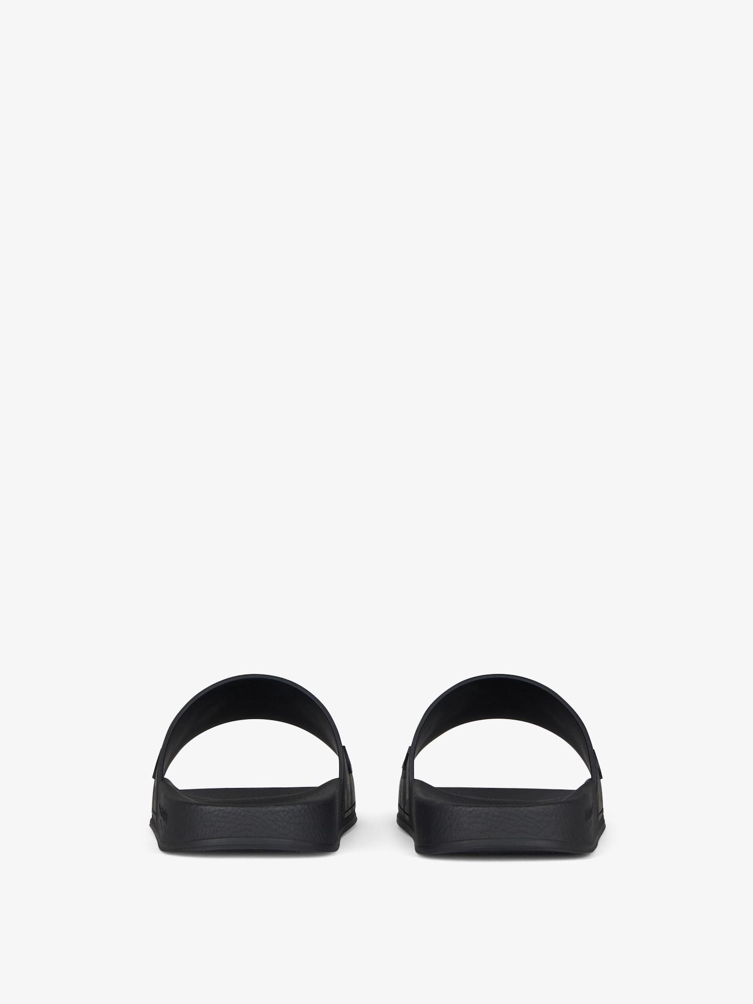 Slide flat mules in rubber with camo print Product Image