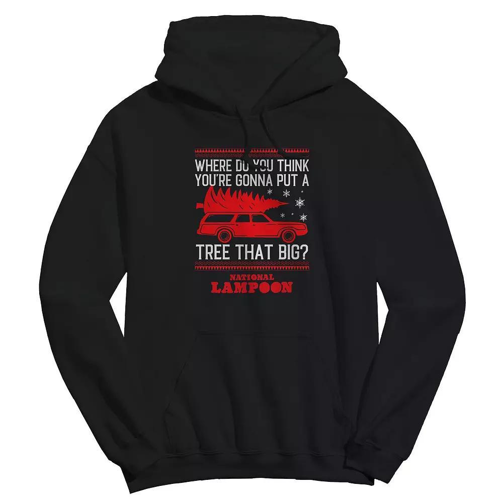 Men's Big Tree National Lampoon's Christmas Vacation Graphic Hoodie, Size: Small, Black Product Image