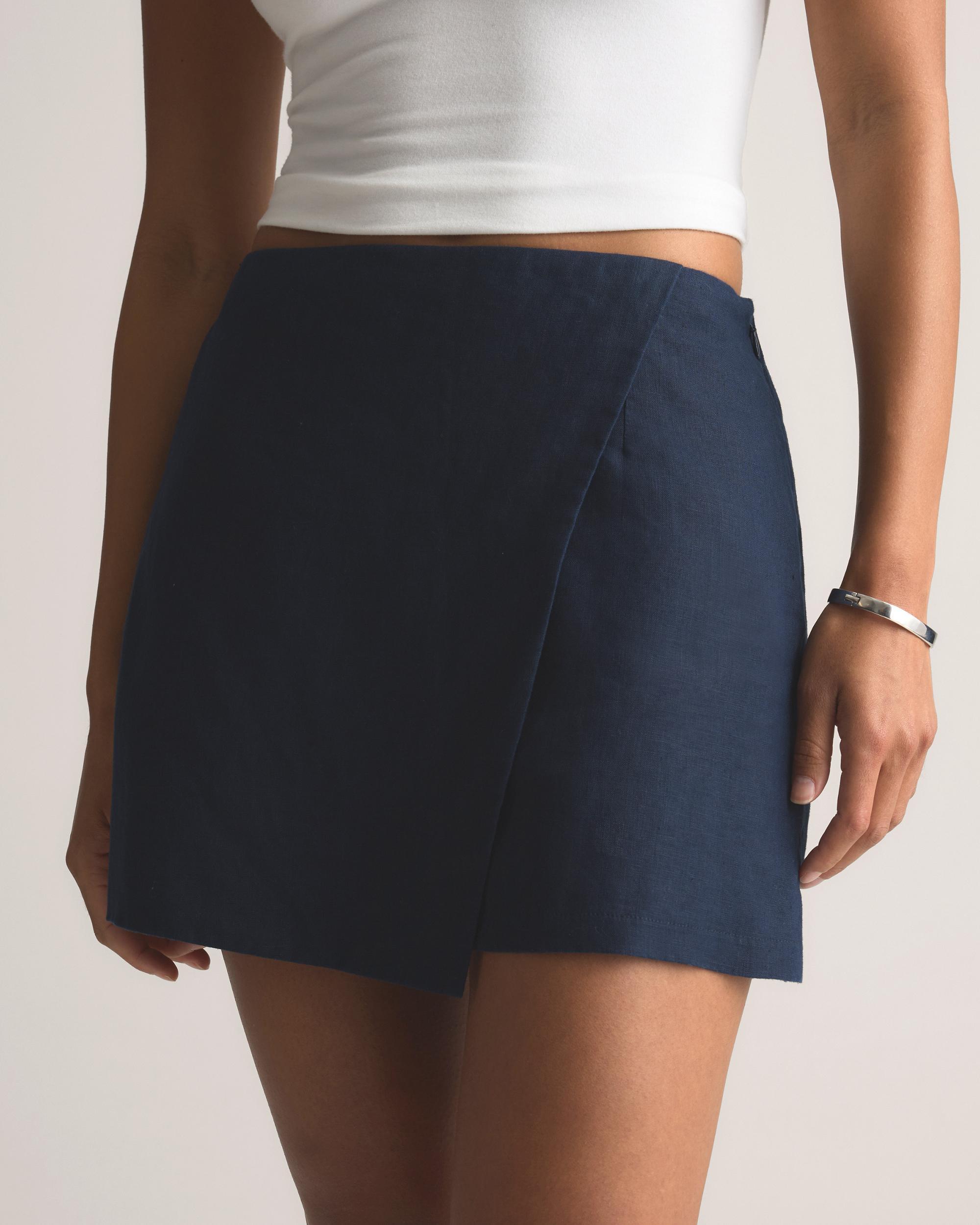 Quince | Women's 100% European Linen Skort Product Image