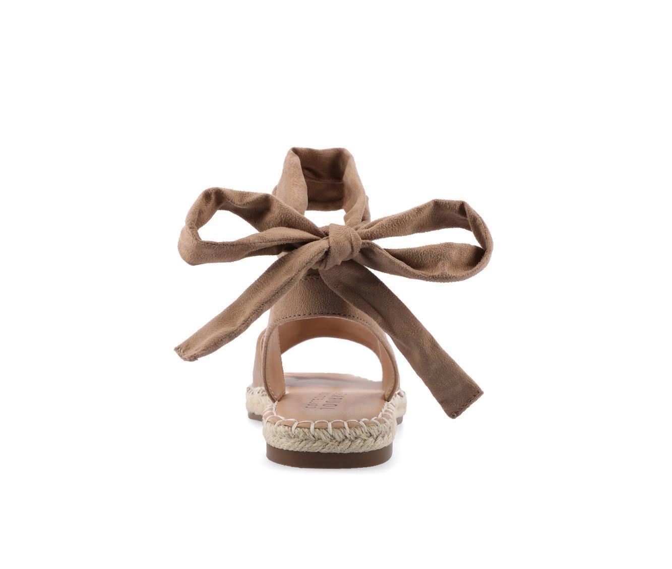 Women's Journee Collection Emelie Espadrille Tie-Up Sandals Product Image