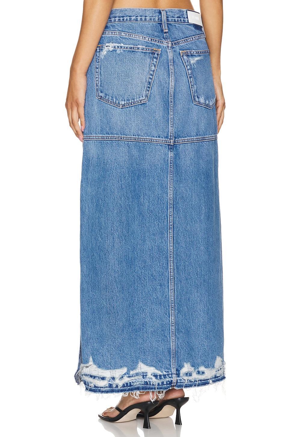 Mid Rise Split Skirt RE/DONE Product Image
