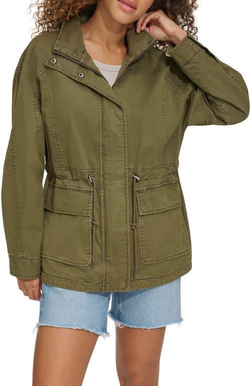 Women's Levi's® Lightweight Stand Collar Anorak Military Jacket, Size: XS, Green Product Image