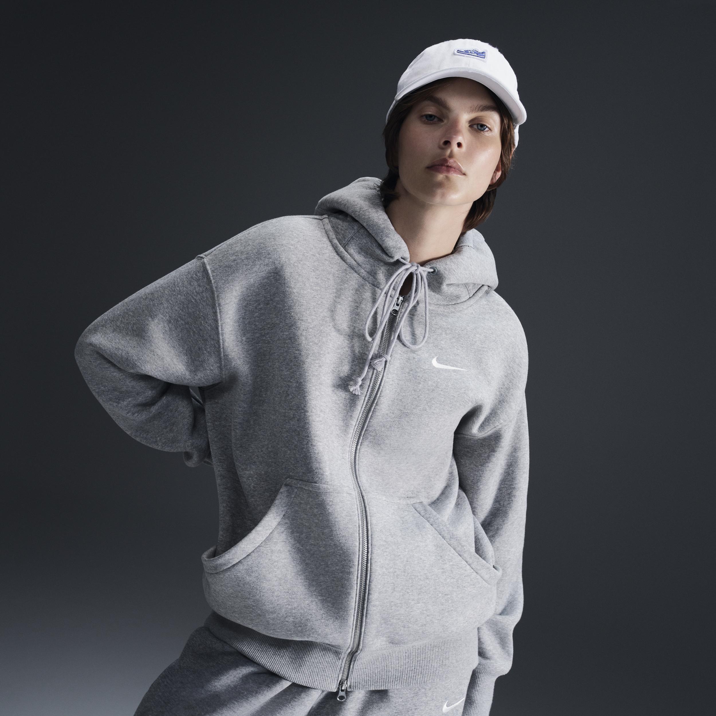 Nike Womens Sportswear Phoenix Fleece Oversized Full-Zip Hoodie Product Image