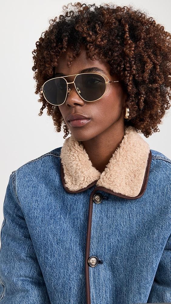 Bottega Veneta Navigator Sunglasses | Shopbop Product Image