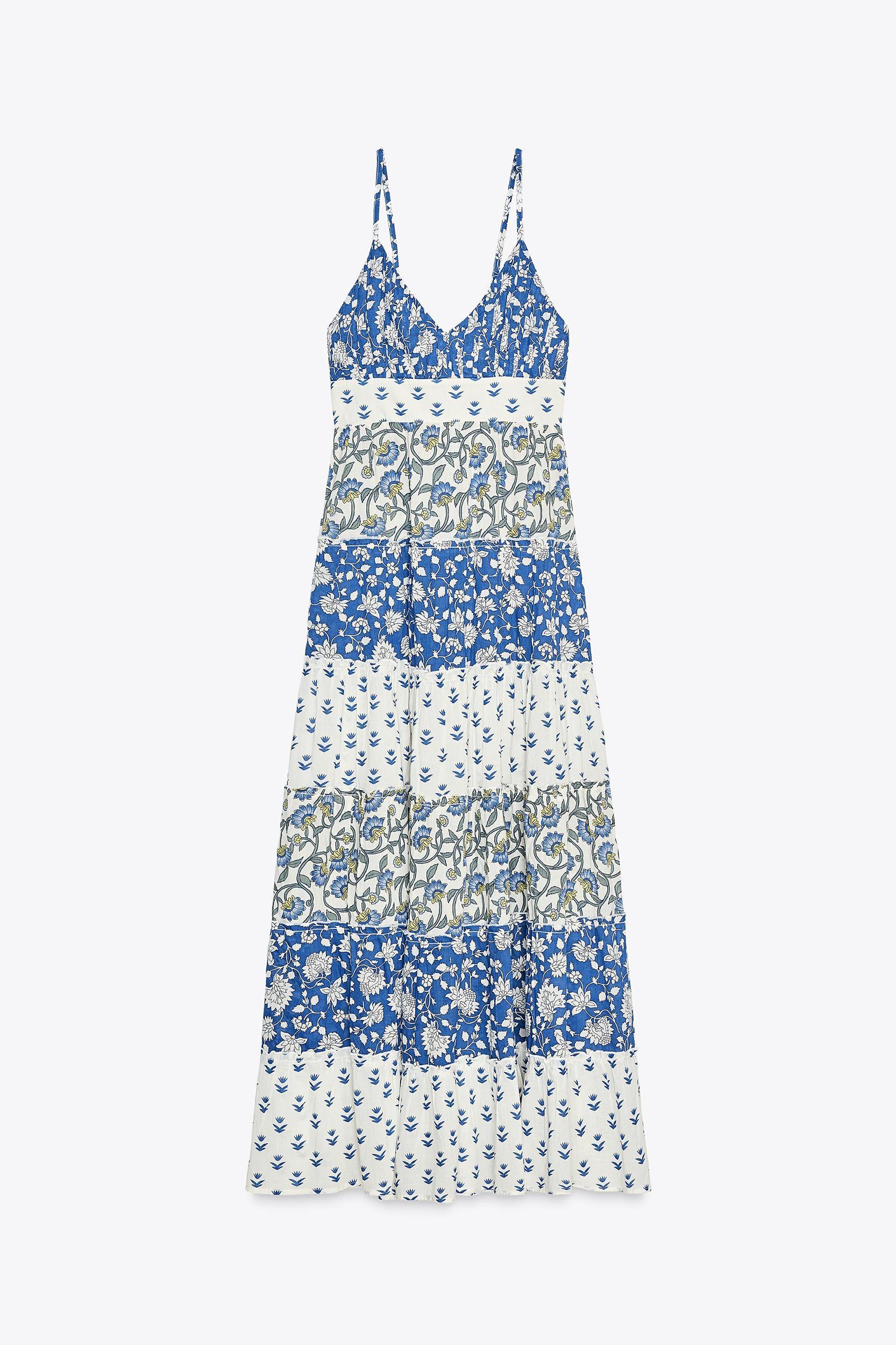 PATCHWORK PRINT PANEL DRESS Product Image