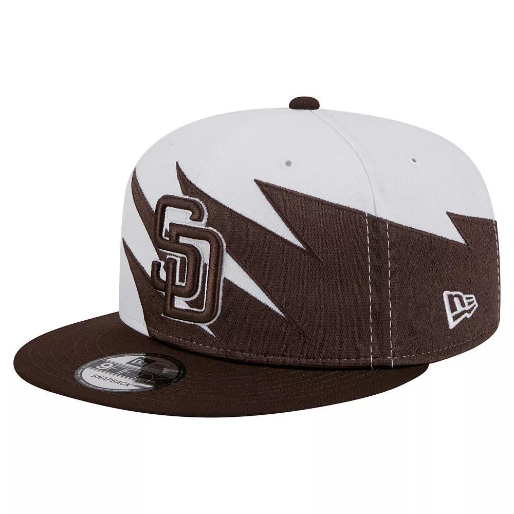 Men's New Era Royal/White Chicago Cubs Jagged 9FIFTY Snapback Hat, Blue Product Image