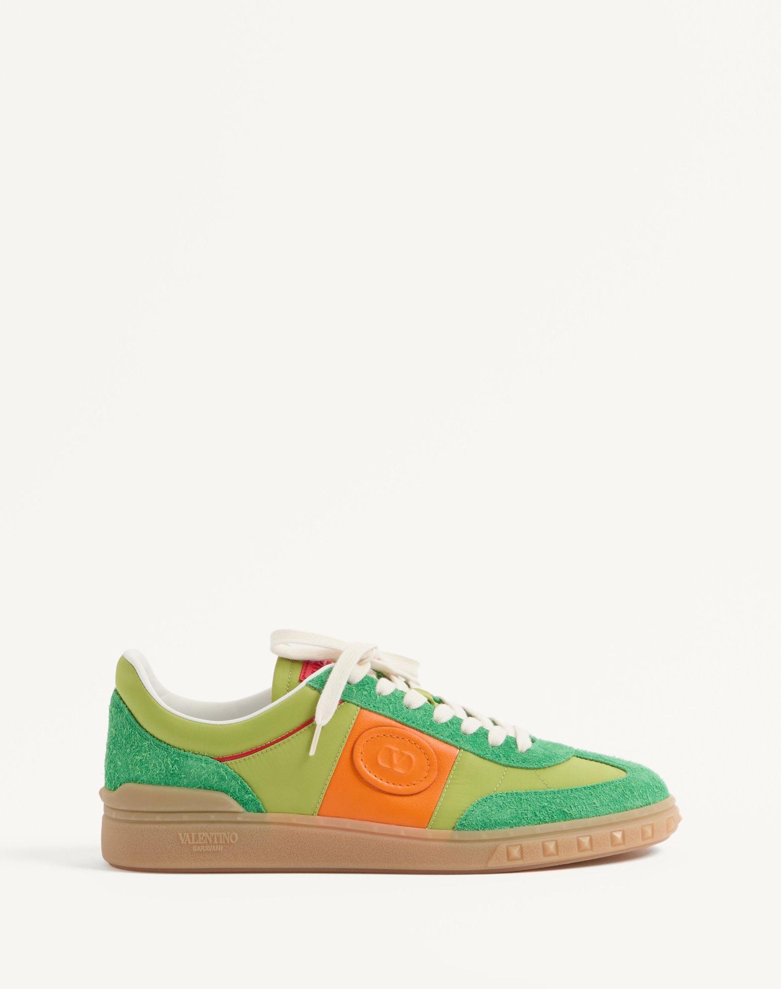 Upvillage Low Top Sneaker In Crust Leather And Nylon Product Image