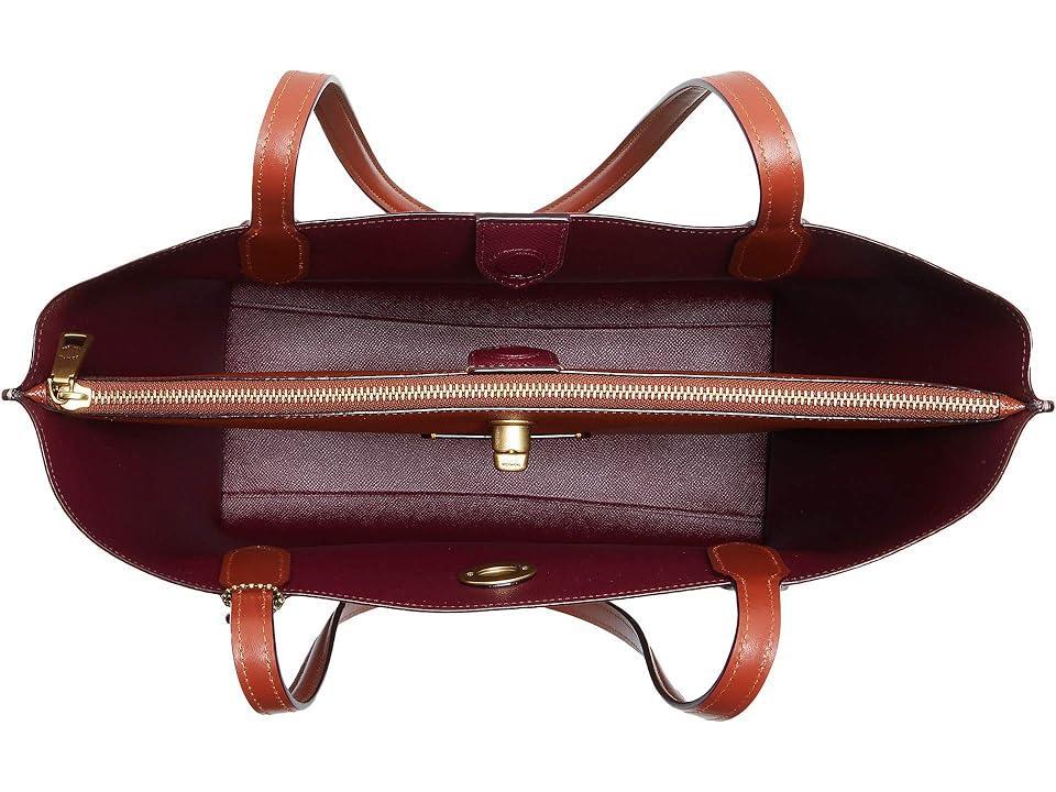 COACH Signature Logo Willow Canvas and Leather Tote Bag Product Image