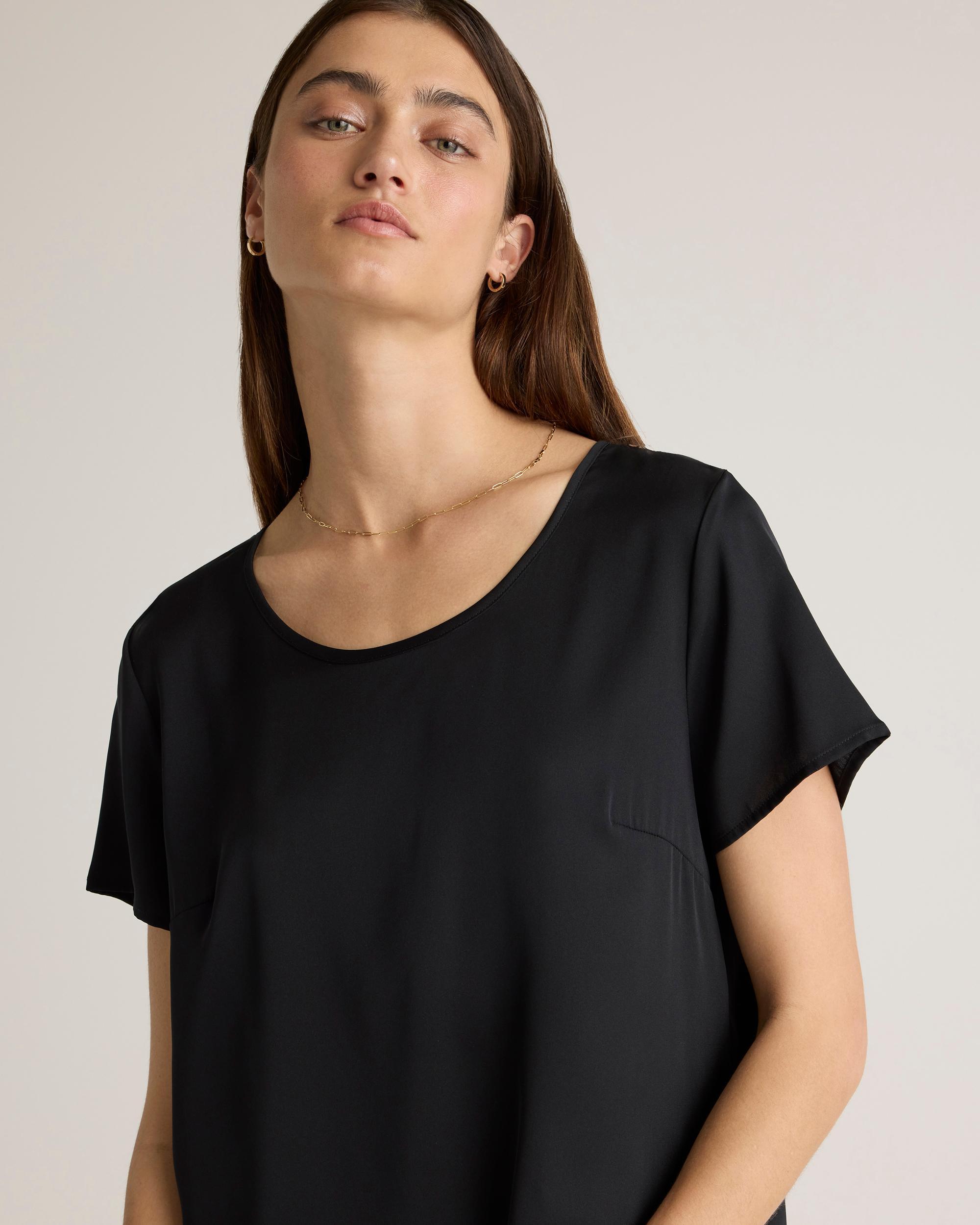 Quince | Women's 100% Washable Silk Stretch T-Shirt Product Image