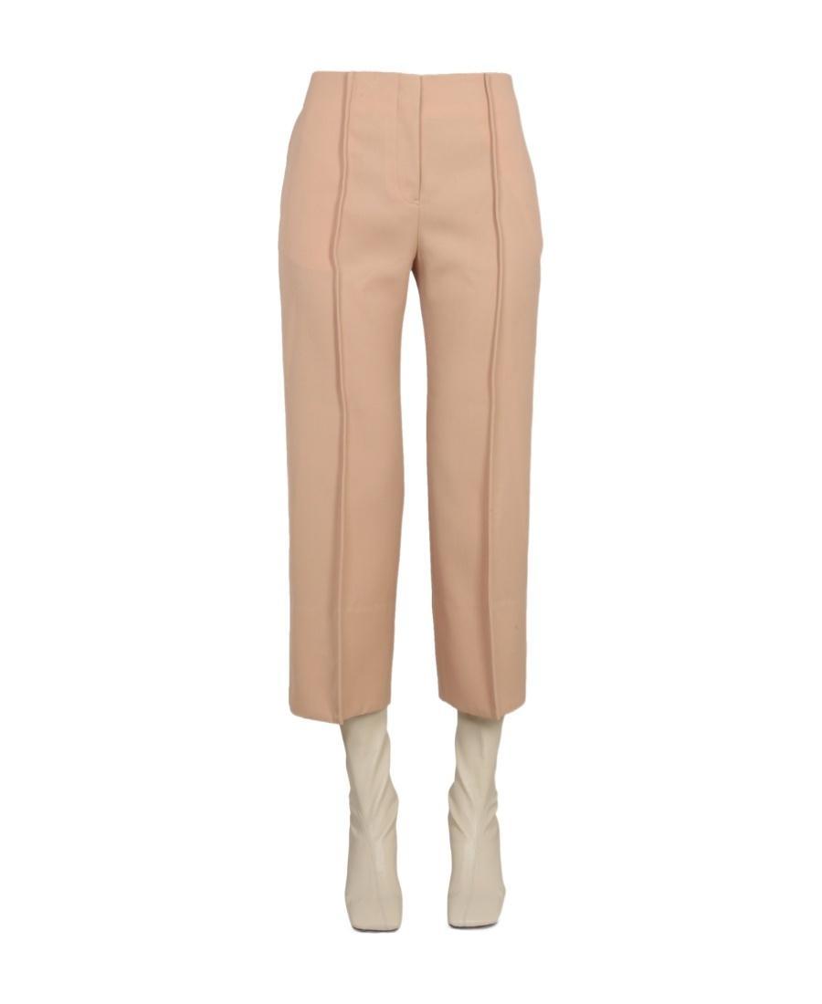 JIL SANDER Wool Pants In Cream Product Image