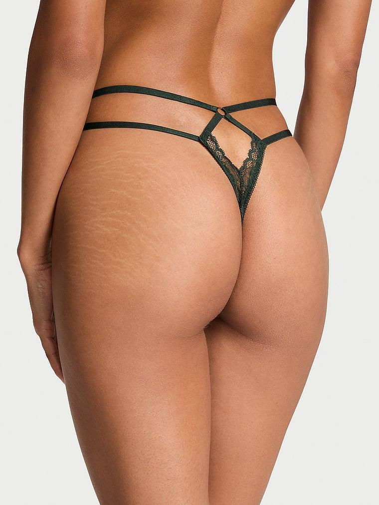 Rose Lace Crotchless Panty Product Image