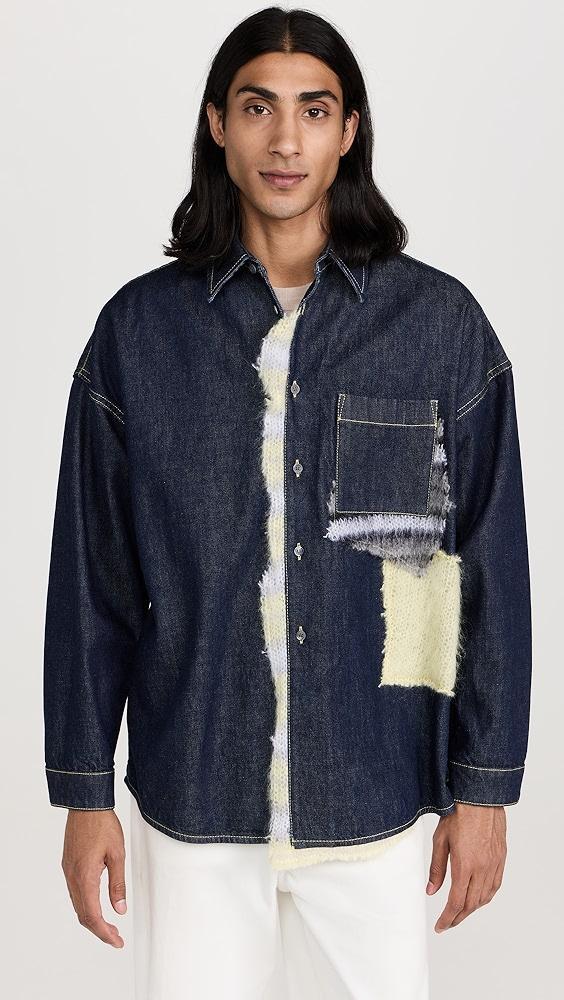 Marni Patchwork Denim Overshirt | Shopbop Product Image