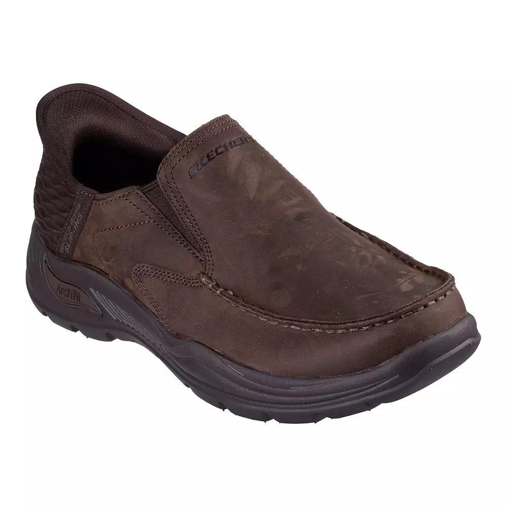 Skechers Hands Free Slip-ins® Relaxed Fit® Arch Fit Motley Milo Men's Shoes, Size: 12, Brown Product Image