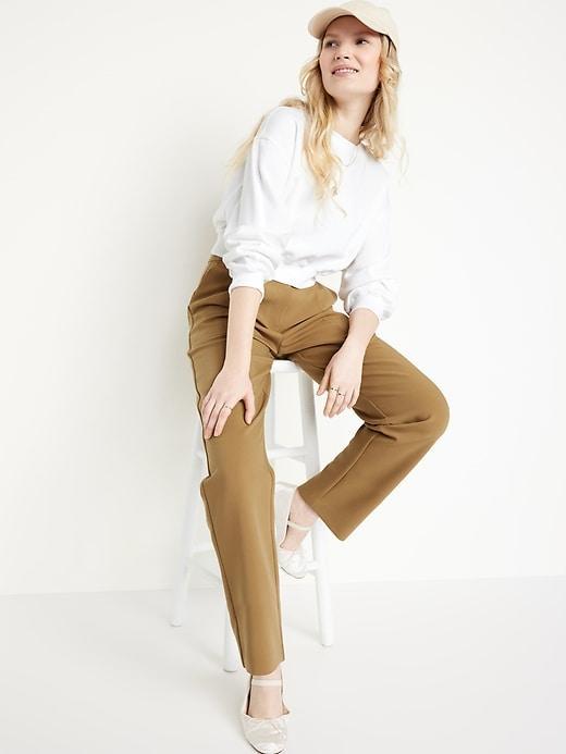 Extra High-Waisted Relaxed Slim Taylor Pants Product Image