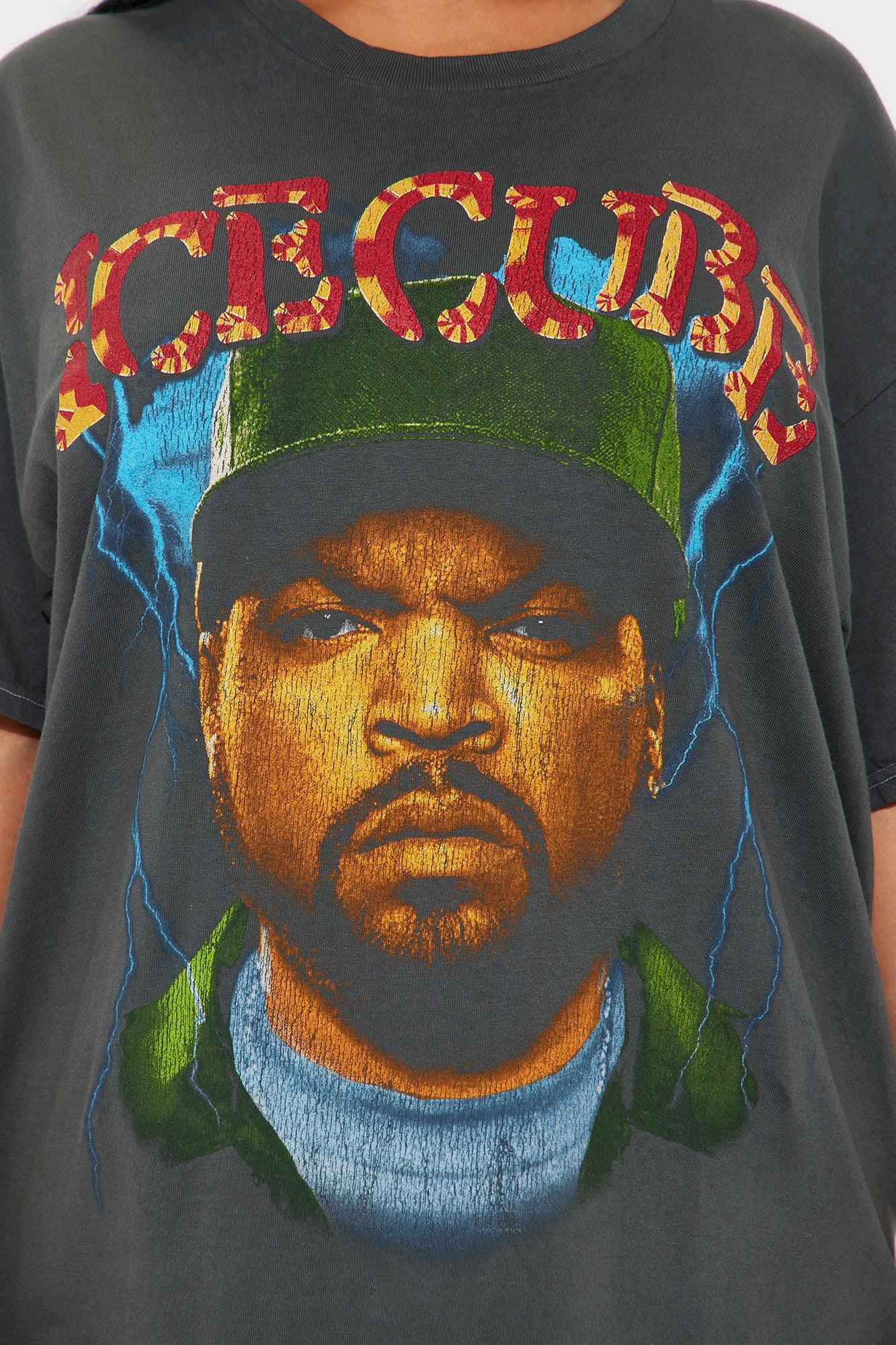 Ice Cube Jumbo Washed Oversized Tee - Black Product Image