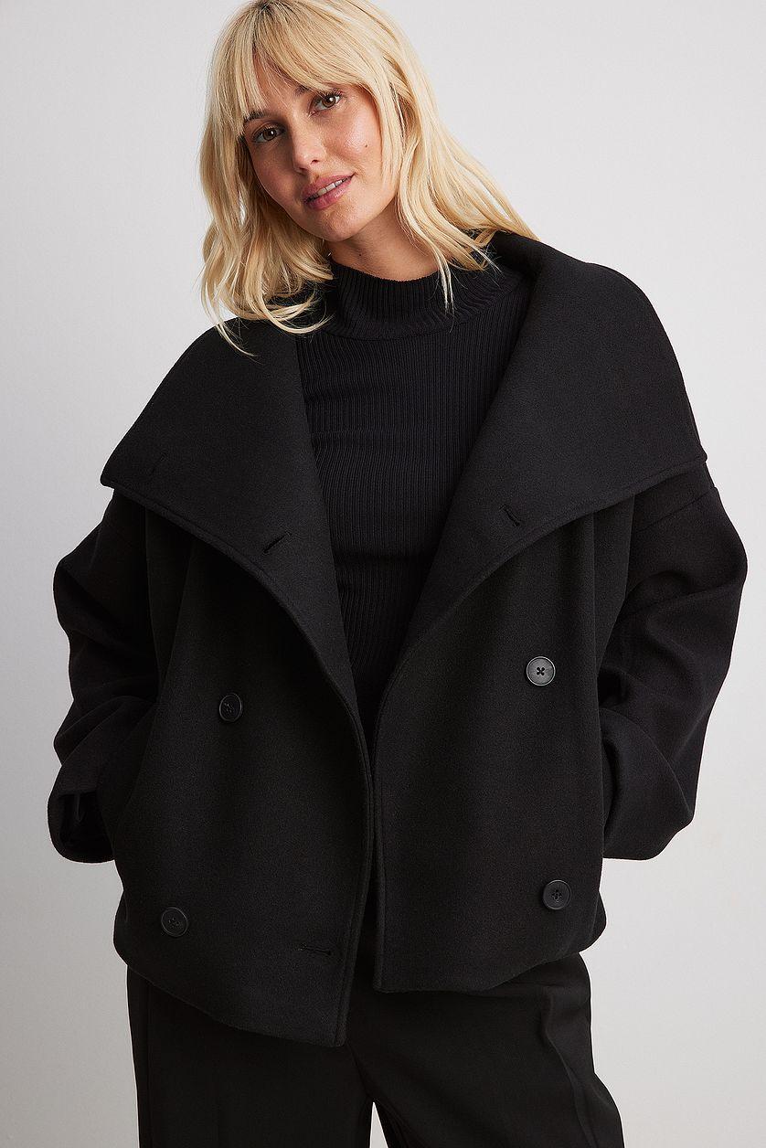 Double Breasted Short Coat Product Image
