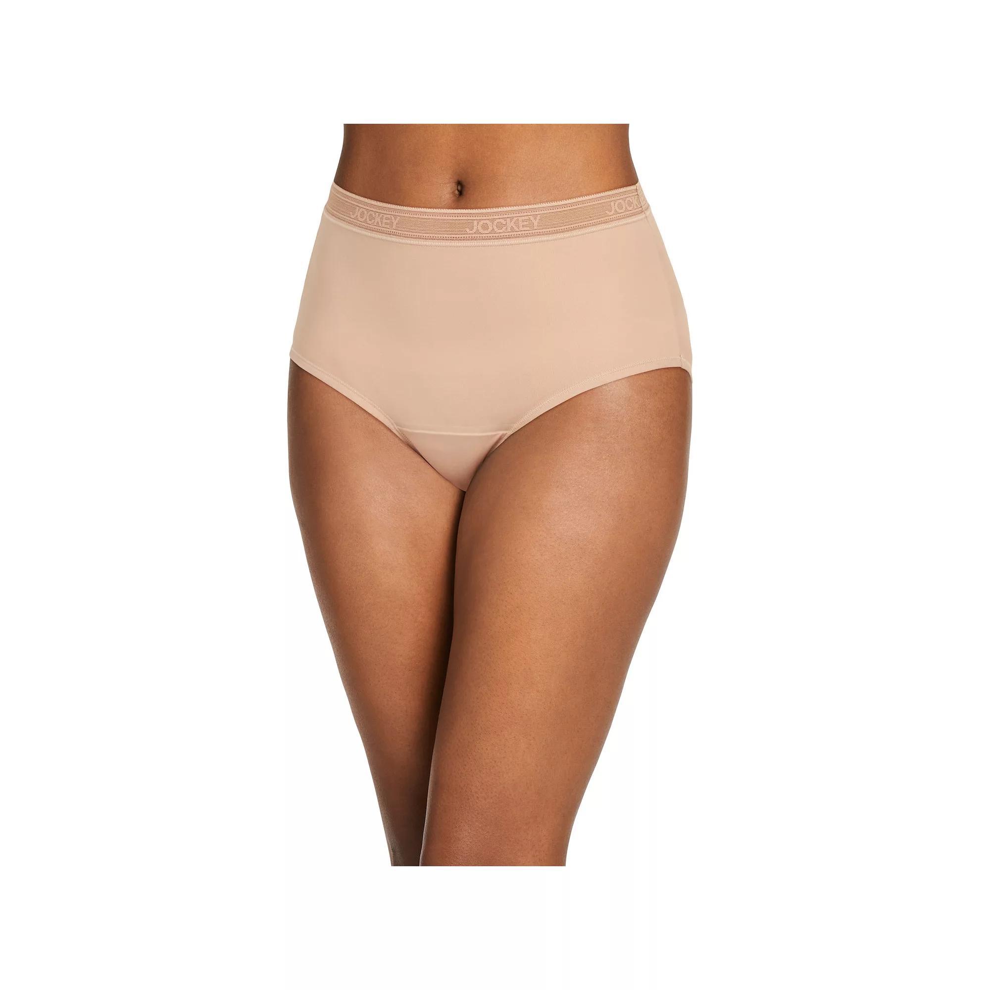 Womens Jockey Worry Free Microfiber Moderate Absorbency Brief Panty 2810 Product Image