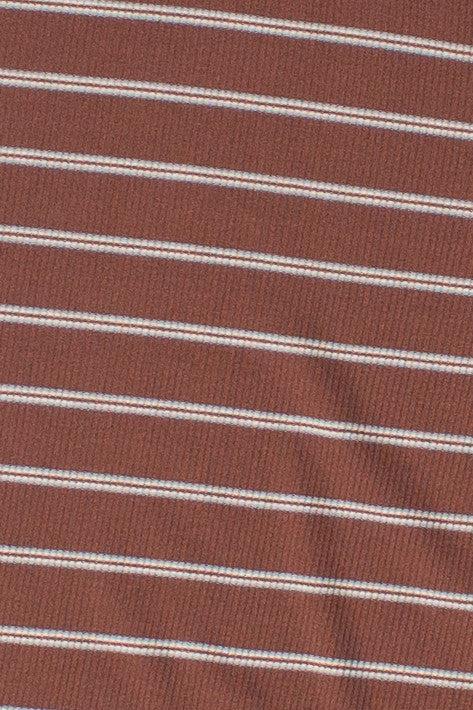 Ribbed Striped Tee Product Image