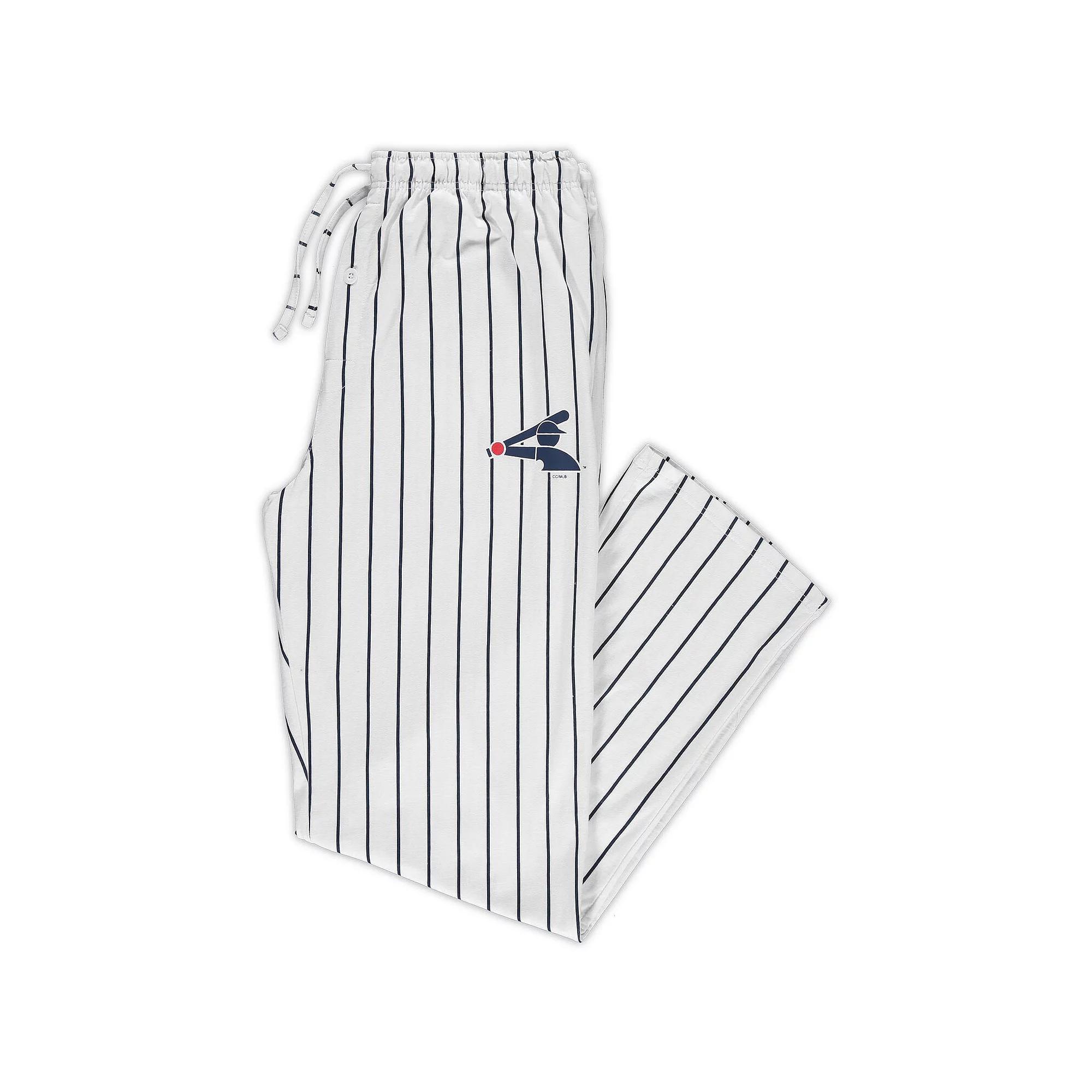 Men's Concepts Sport White/Black Chicago White Sox Big & Tall Pinstripe Sleep Pants, Size: 5XB Product Image
