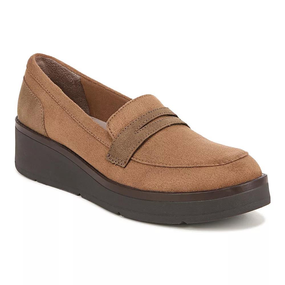 LifeStride Fast Track Women's Slip-on Wedge Loafers, Size: 8, Brown Fabric Product Image