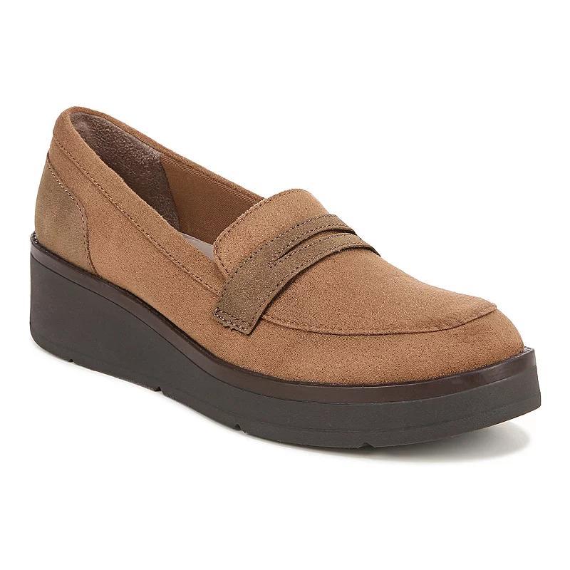 LifeStride Fast Track Women's Slip-on Wedge Loafers, Size: 8, Brown Fabric Product Image
