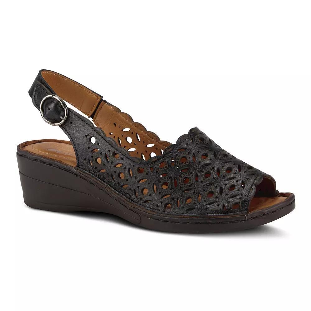Spring Step Belizana Women's Leather Slingback Sandals, Size: 41, Black Product Image
