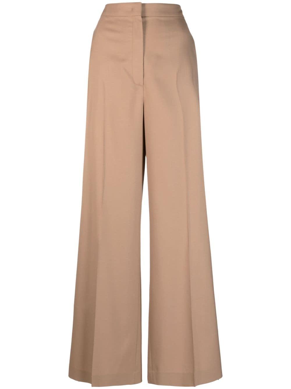 FABIANA FILIPPI Pleated Zipper Wool Casual Pants In Nude Product Image