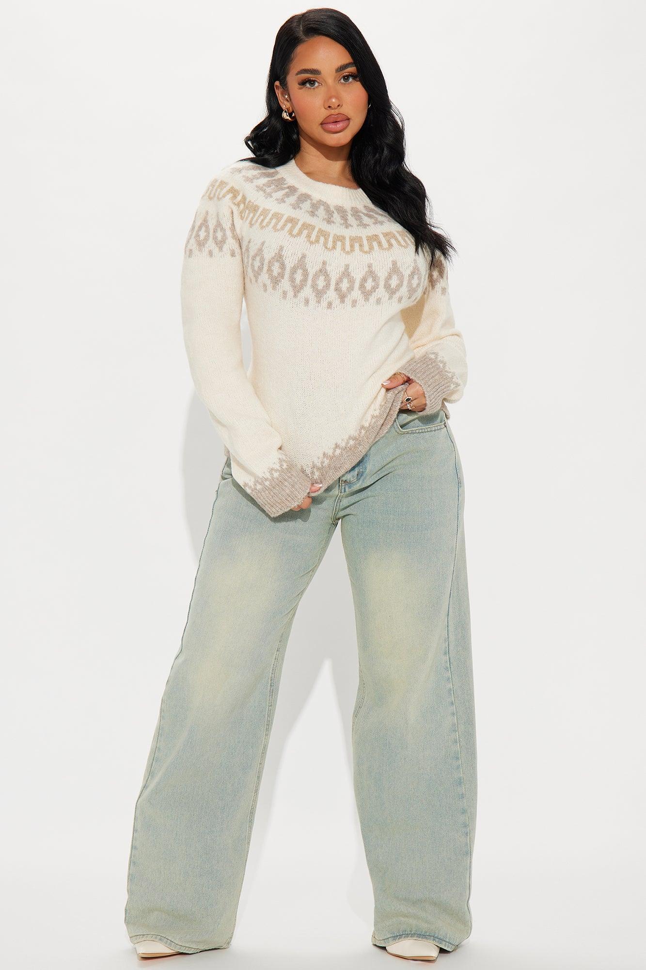 Aspen Winter Fair Isle Sweater - Ivory/combo Product Image