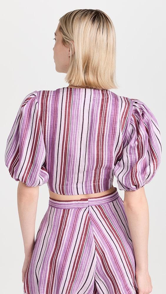 Lisa Marie Fernandez Pouf Tie Blouse | Shopbop Product Image