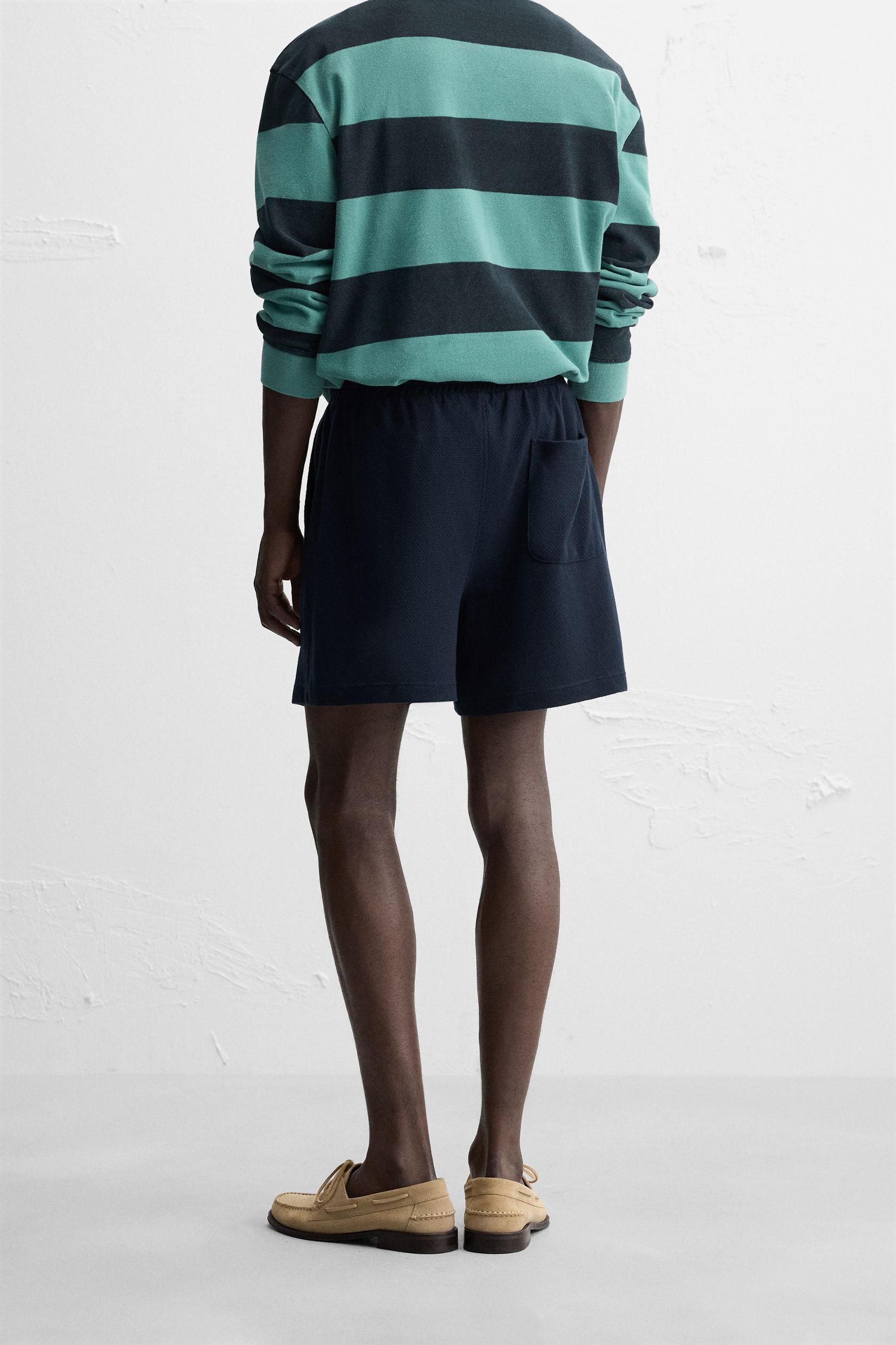 TEXTURED RELAXED FIT SHORTS Product Image