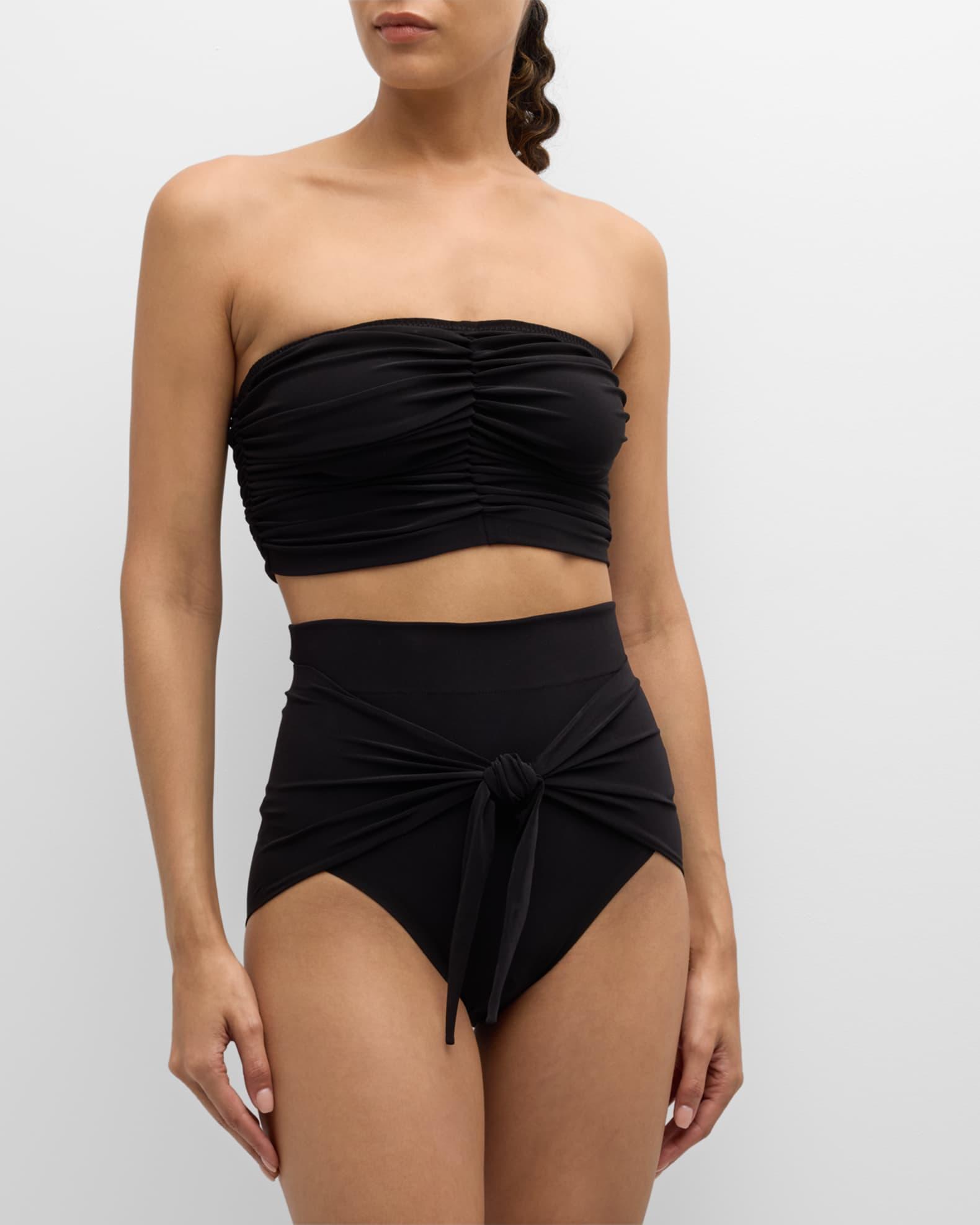 Diaper Tie-Front High-Waist Bikini Bottom Product Image