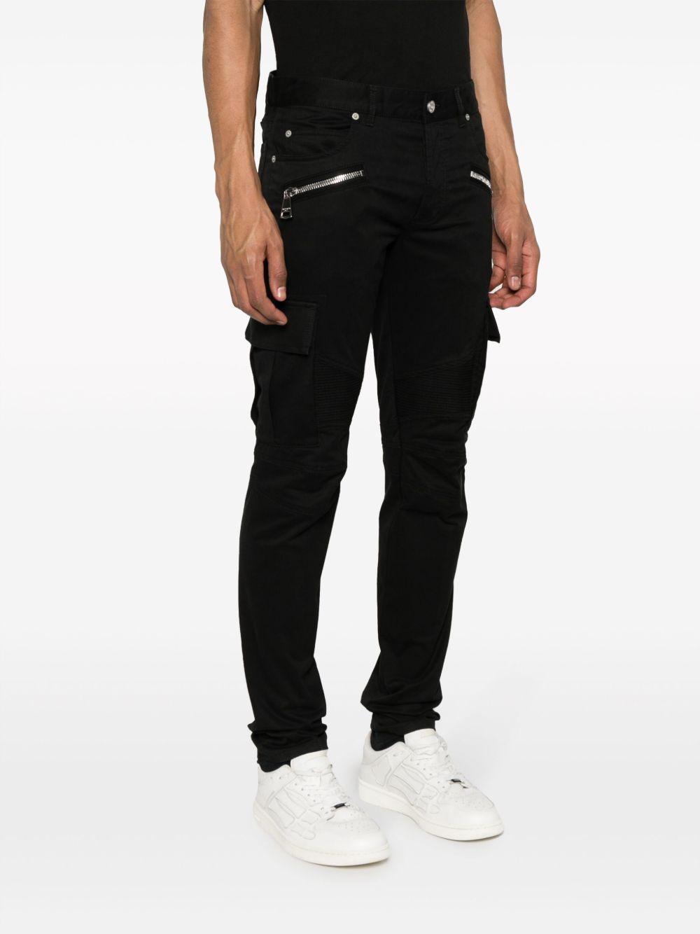 cargo-pockets stretch-cotton trousers Product Image