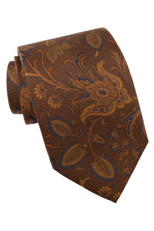 Elizabetta Calvino - Printed Silk Tie for Men in Black at Nordstrom Product Image