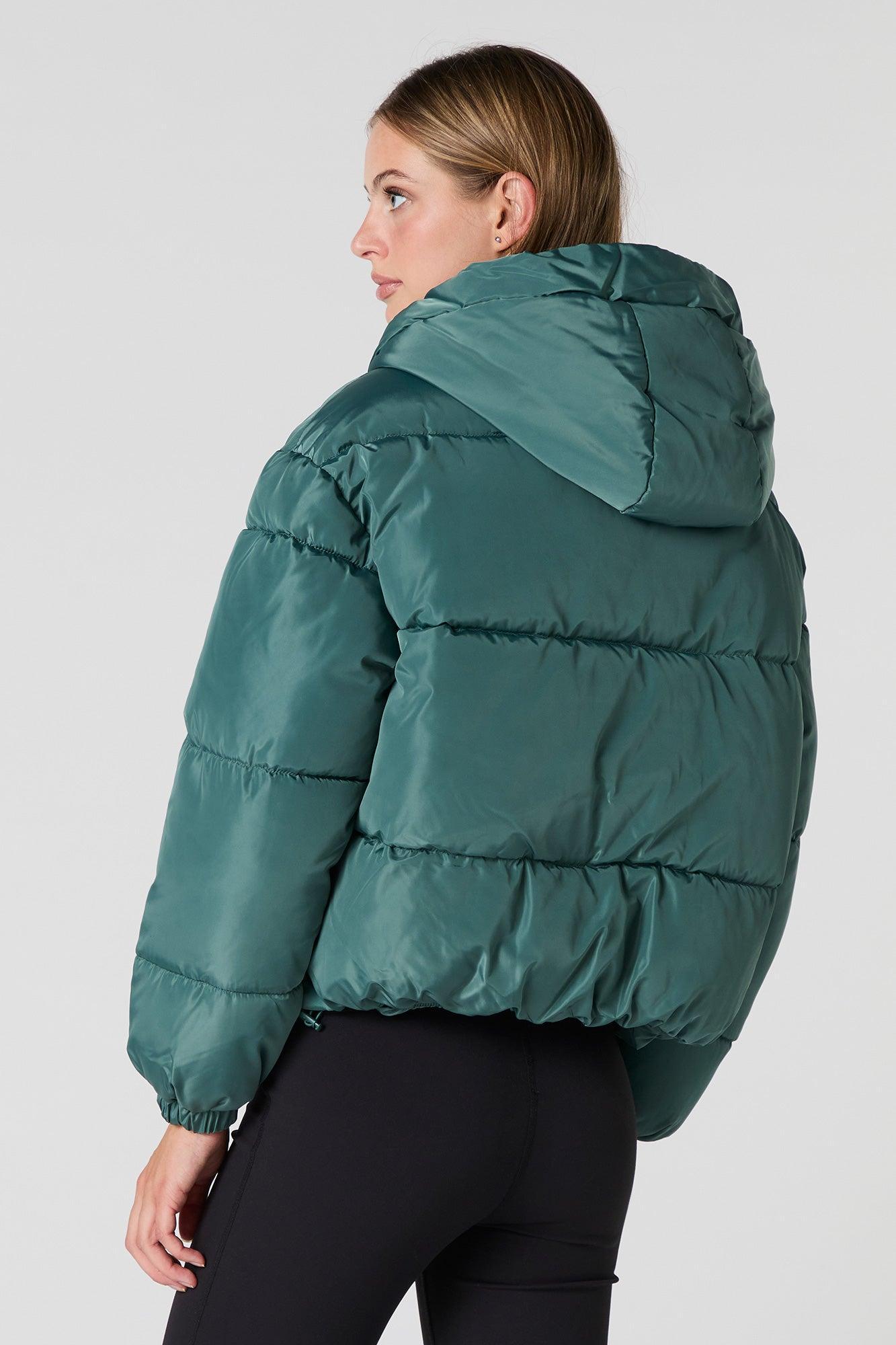 Drawstring Hood Puffer Jacket Female Product Image