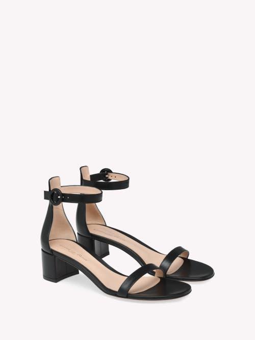 GIANVITO ROSSI Gaeta 45 In Black Leather Product Image