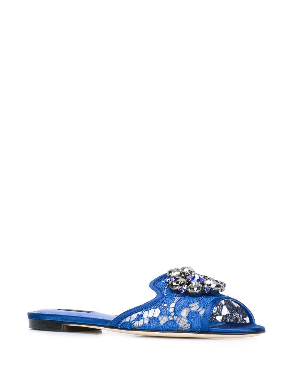 Rainbow Lace brooch-detail sandals Product Image