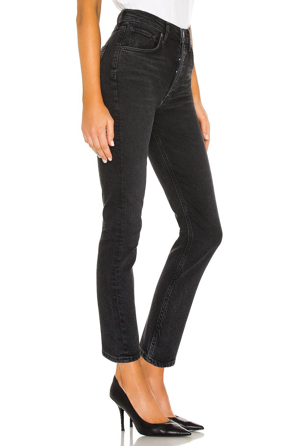 Agolde Riley High Rise Cropped Straight Jeans in Panoramic Product Image