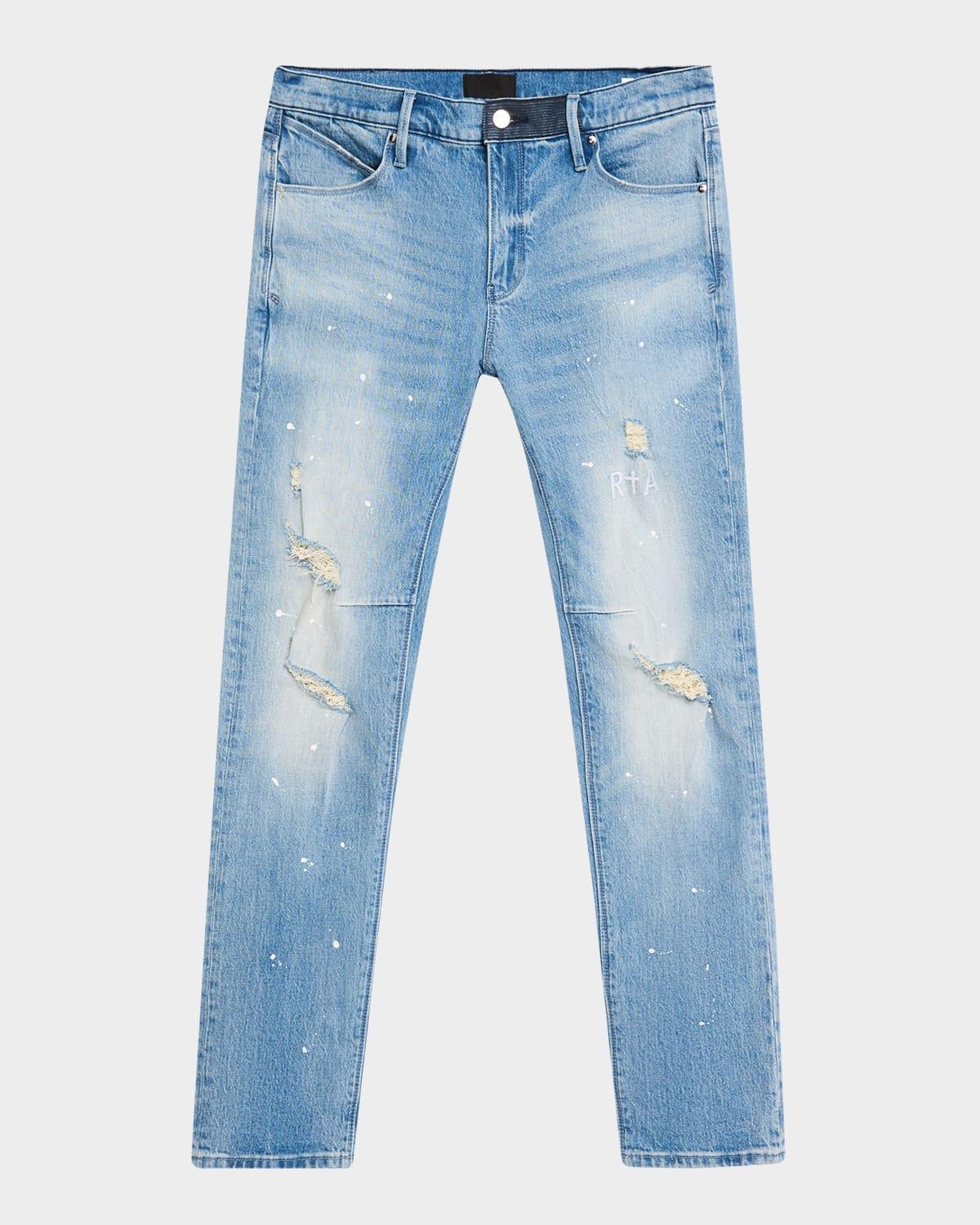 Mens Clayton Painted Skinny Jeans Product Image