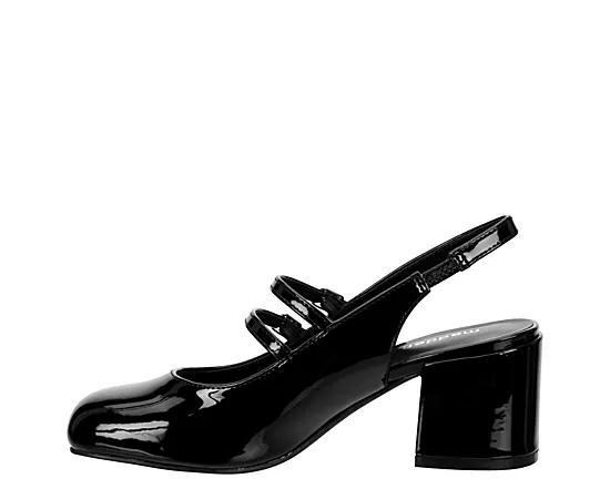 madden girl Doll Womens Slingback Block Heels Product Image