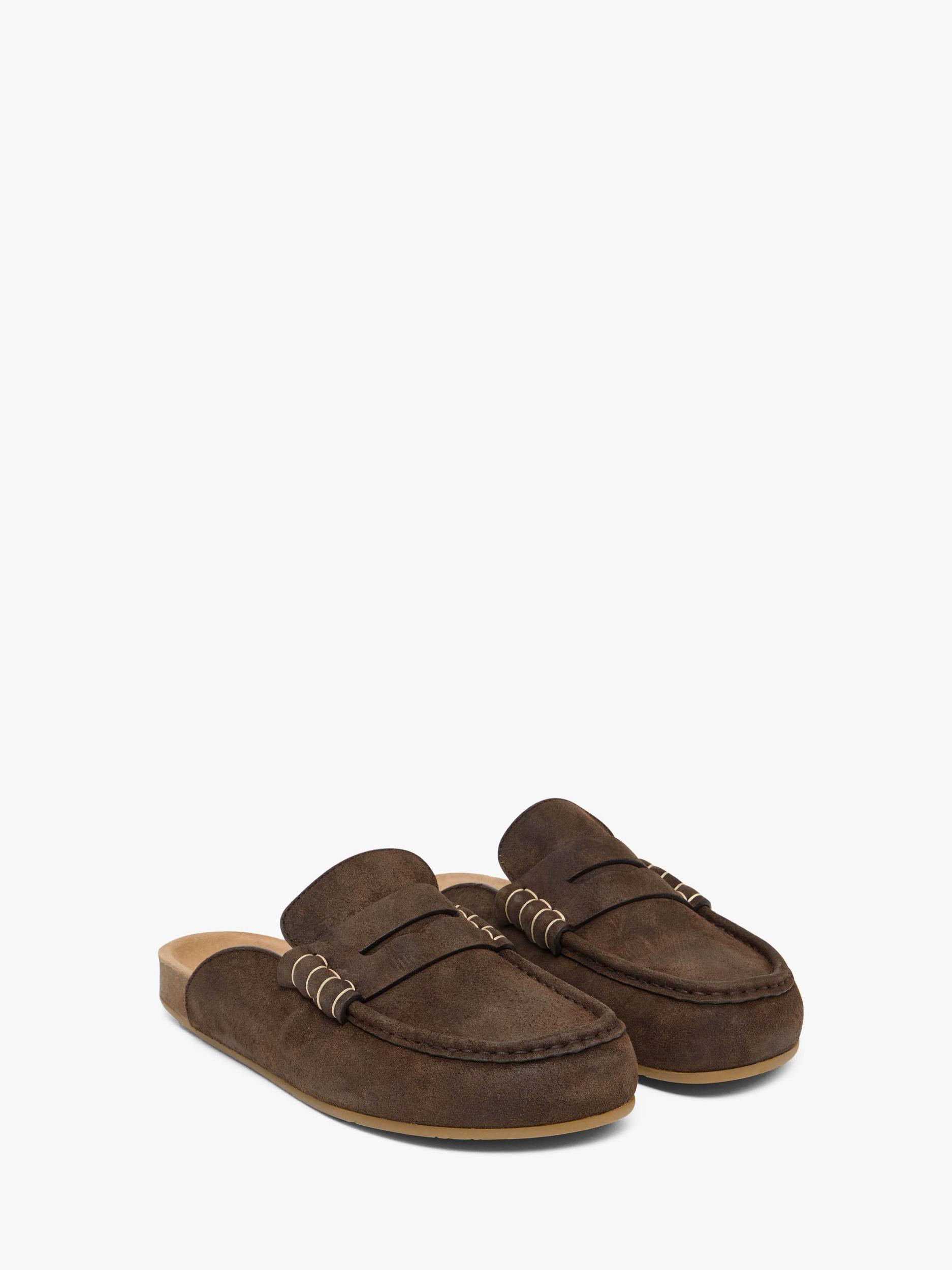 STITCH LOAFER - SUEDE MULES Product Image